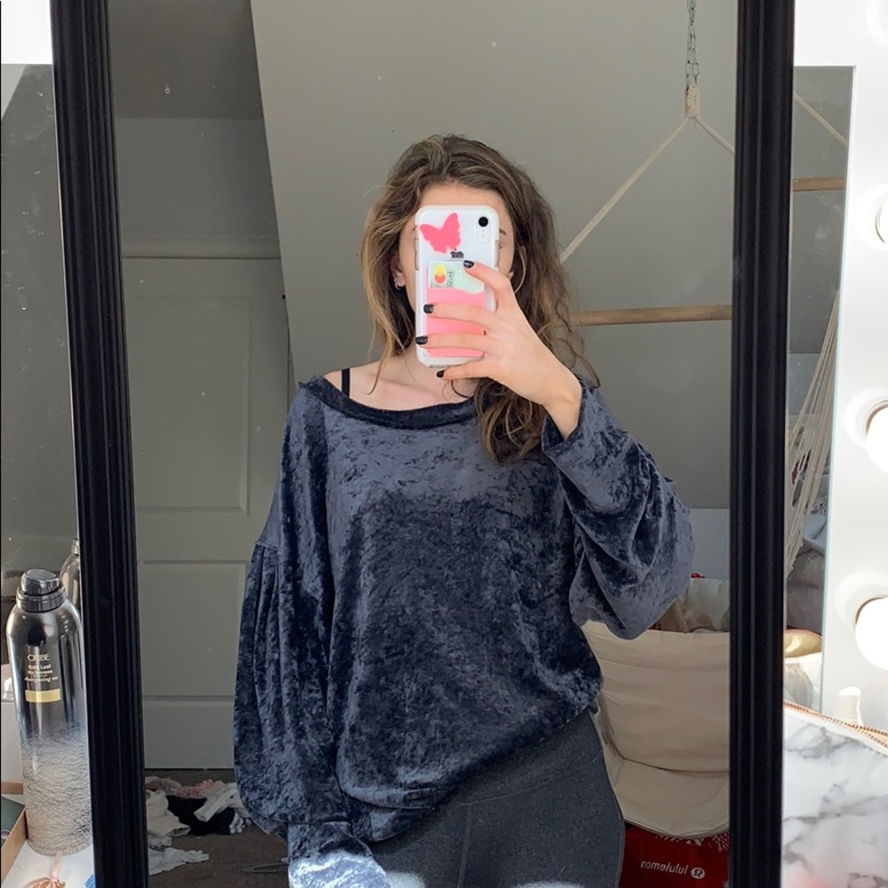Blue Velvet Sweater